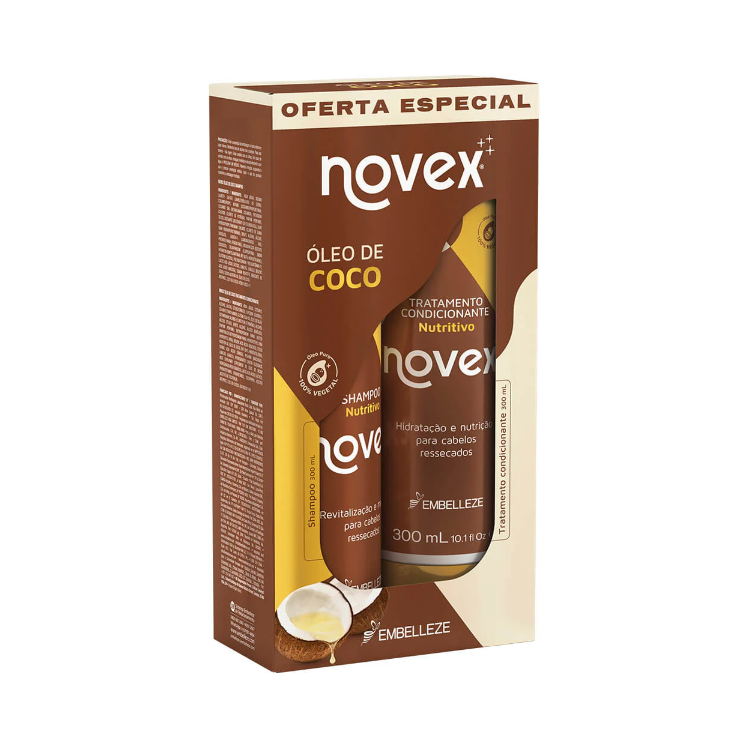 Novex Kit Shampoo + Condicionador Óleo de Coco (300ml)